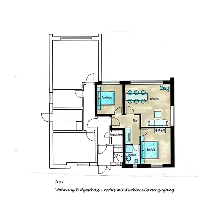 Haus Nordseebude Ure Eg Rechts Nordseebude Appartamento Böhl